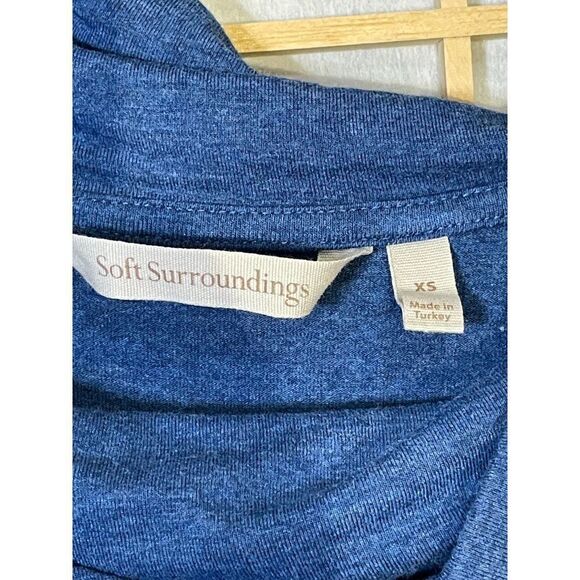Soft Surroundings XS Blue Layered Tunic - Picture 3 of 14